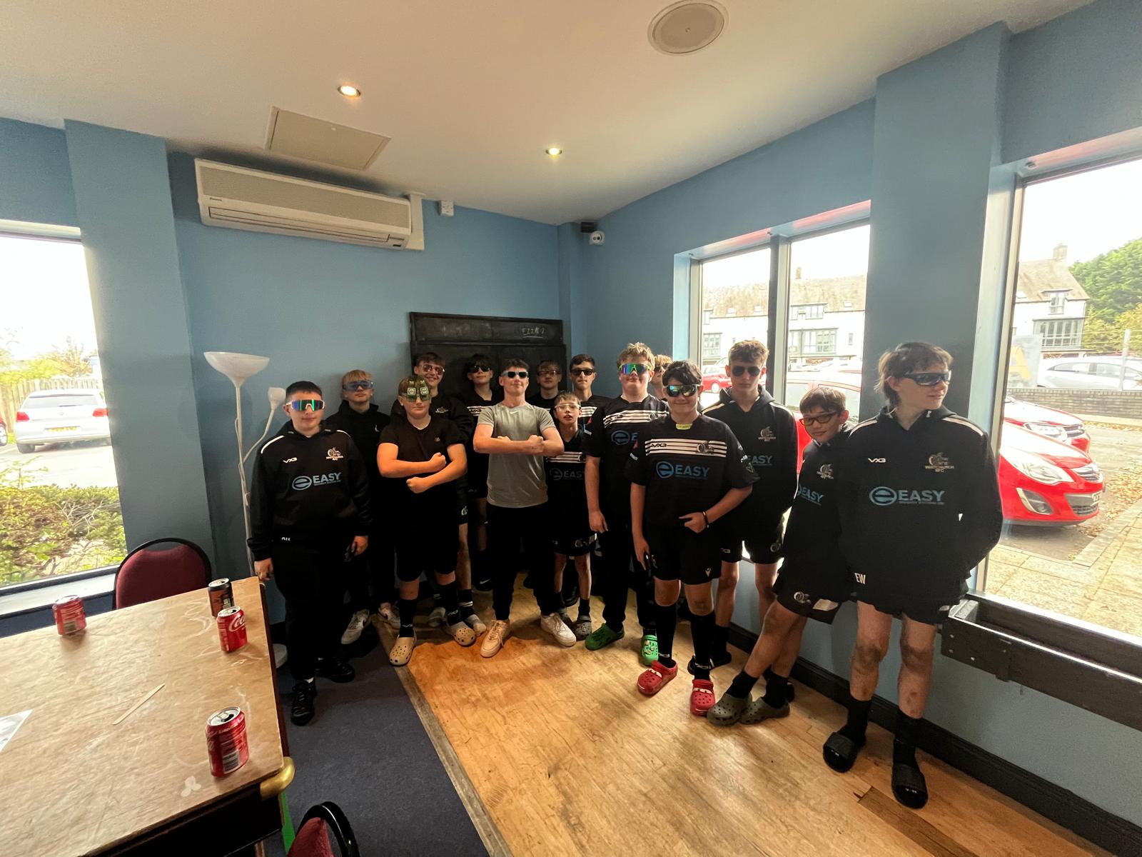 Whitchurch U14s Dummy Club post-match